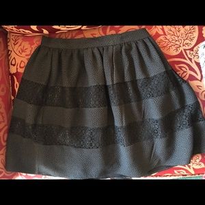 🤍🖤 Xhileration Black Pucker Skirt 🖤🤍